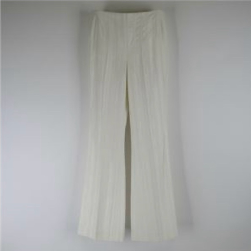 Trina Turk Cream Wide-Leg Pants